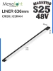 Светильник LINER MAGNETIC S25 48V 20W 120° 4000K CRI90 OSRAM | Черный корпус L636mm