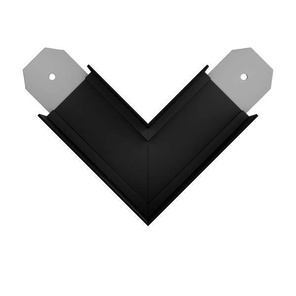 Угловой соединитель потолок-потолок S39 220V 4x контактный Black 90x90x75mm EAC19299