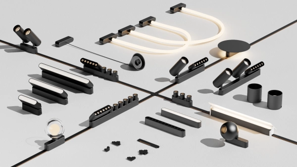 Трековый магнитный св-к DOT  MAGNETIC H4 24V 12W 24° 3000К/4000K/6000К OSRAM | Black 222х25х65mm