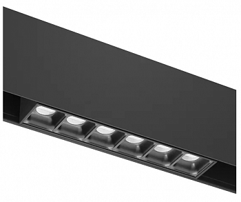 Светильник LINER BLACK MASK MAGNETIC S20 48V 6W 36° 4000K CRI90 OSRAM | Черный корпус L112mm