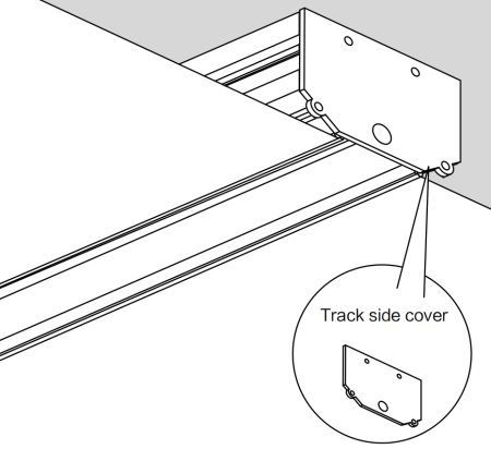 Заглушка к трековой системе для натяжных потолков S10 Black