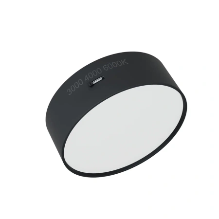 Светильник накладной RONDO 9W D93x30mm 3000К/4000K/6000К Black