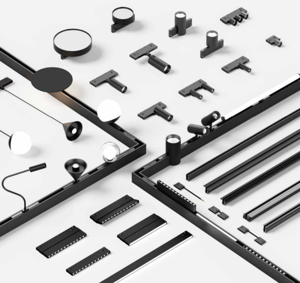 Светильник SPOT BLACK BOOK  MAGNETIC S10 48V 10W 120° CRI90 OSRAM 3000/4000/6000K | Черный корпус 20