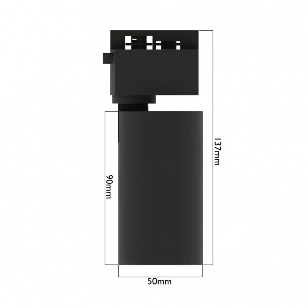 Светильник CITY NEW 15W 3000К CRI85 36°Черный 2TRA однофазный 220V 50x90mm