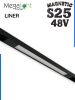 Светильник LINER MAGNETIC S25 48V 10W 120° 4000K CRI90 OSRAM | Черный корпус L295mm