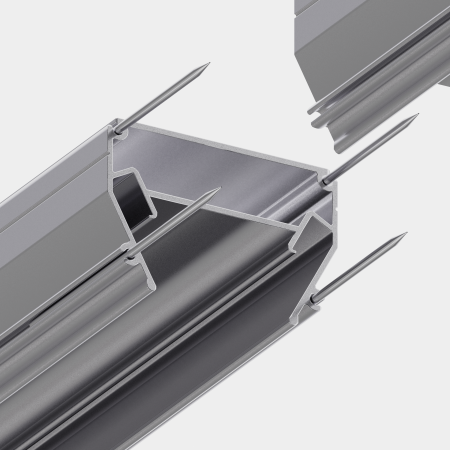 Профиль для натяжных потолков MAGNETIC S25 1500mm