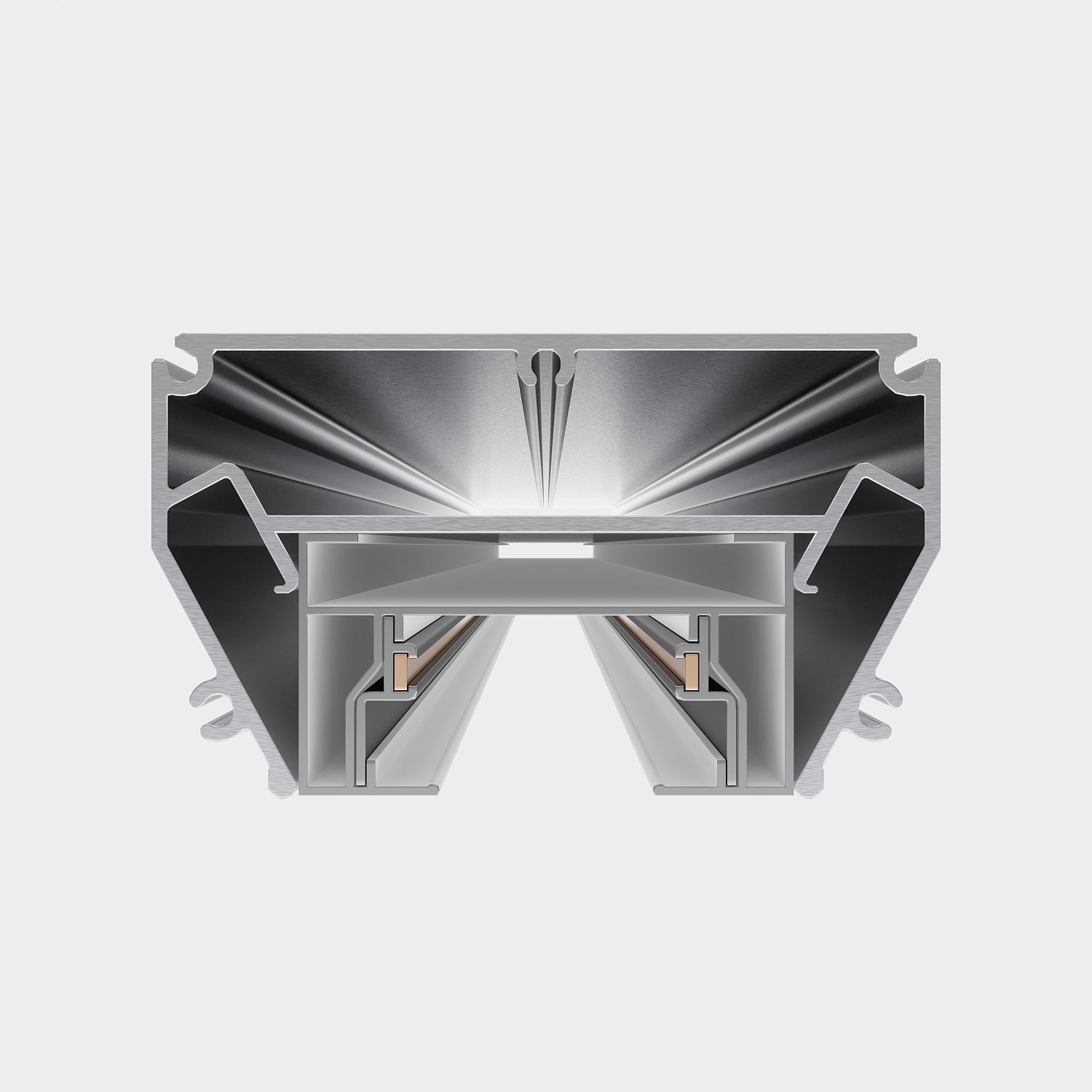 Трековая однофазная система для натяжных потолков CITY 2TRA 220V