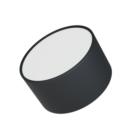Светильник накладной RONDO 12W Black 3000K | Ø120x65mm 