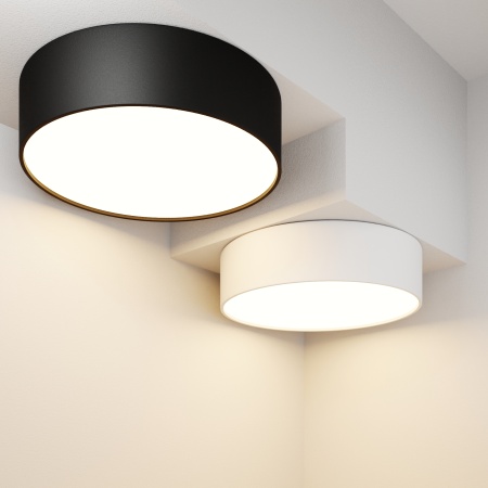 Светильник накладной RONDO 24W Black 3000K | Ø220x60mm 