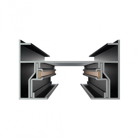 Трековая система серии CITY 2TRA | BLACK 2000x34x19mm | 220V