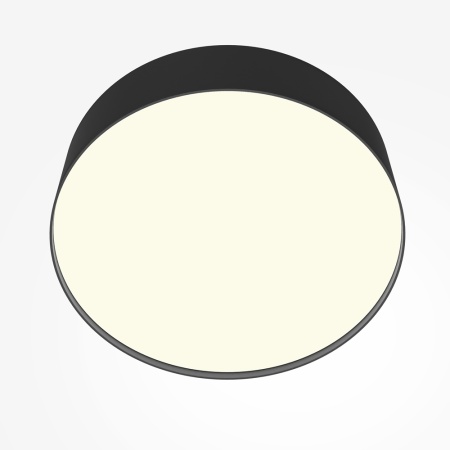 Светильник накладной RONDO 24W Black 3000K | Ø220x60mm 