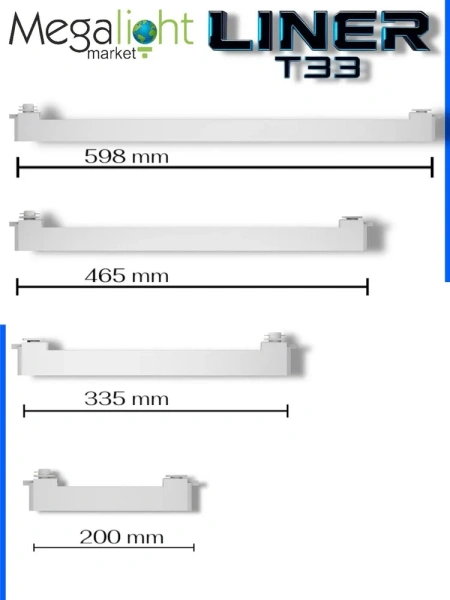 Светильник LINER 30W 100° 4000К CRI85 Белый 2TRA однофазный 220V 465x33x34mm